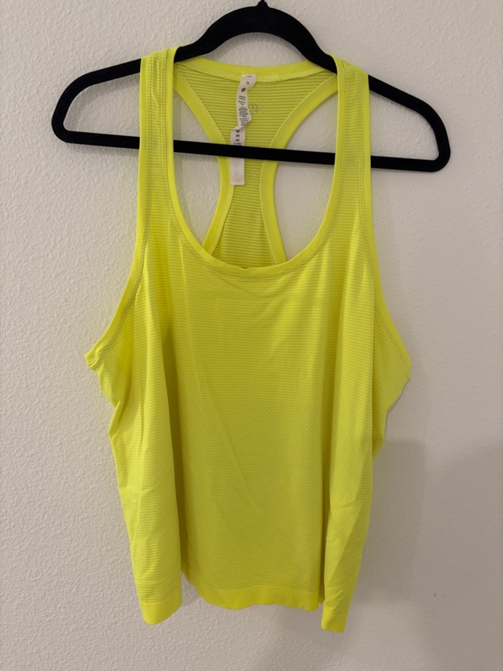Lululemon Swiftly Tech Neon Yellow Racerback Tank